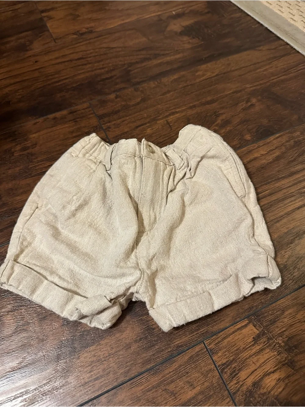 The Children's Place Cream Linen-Style Kids Shorts